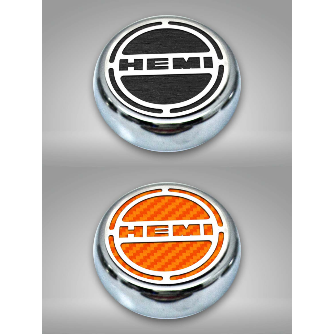2008-2018 5.7 Hemi V8 Engine - "HEMI" Fluid & Shock Tower Cap Covers 11Pc - 6.1L