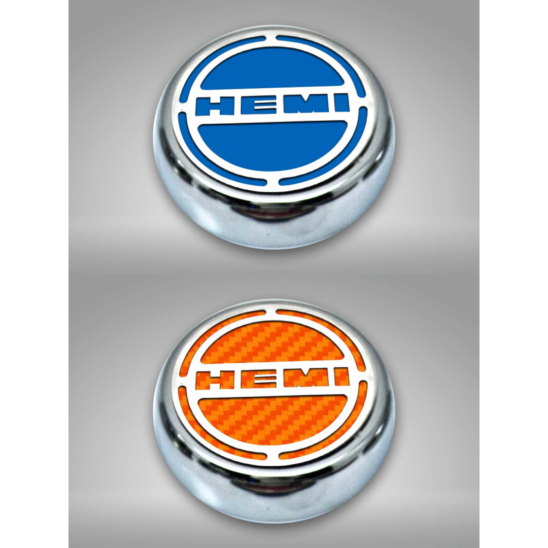 2008-2018 5.7 Hemi V8 Engine - "HEMI" Fluid & Shock Tower Cap Covers 11Pc - 6.2L