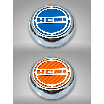 2008-2018 5.7 Hemi V8 Engine - "HEMI" Fluid & Shock Tower Cap Covers 11Pc - 5.7L