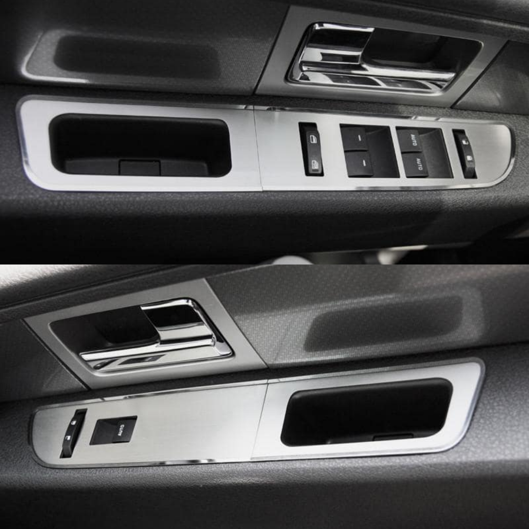 2010-2014 Ford Raptor F-150 SuperCrew - Door Arm Control Covers 8Pc | Brushed Stainless