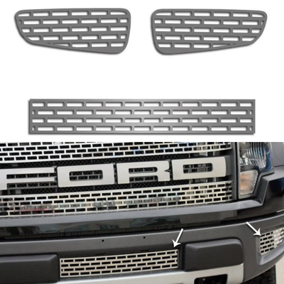 2010-2014 Ford Raptor - Lower Front Grille 3Pc | Stainless Steel