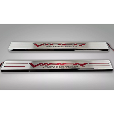 Dodge Ram SRT-10 Red LED Illuminated Door Sills