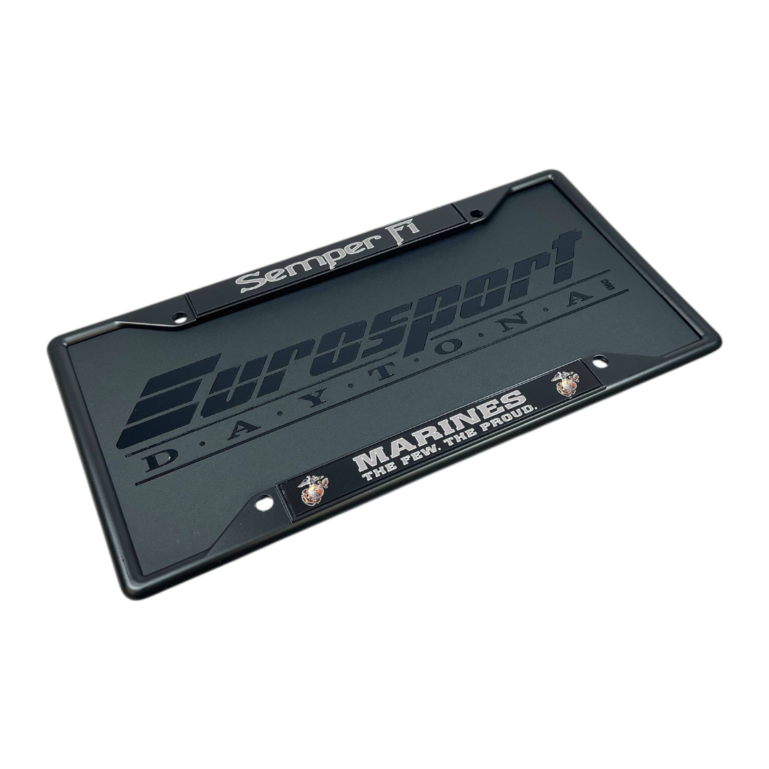 USMC Semper Fi Marines The Few The Proud Black License Plate Frame