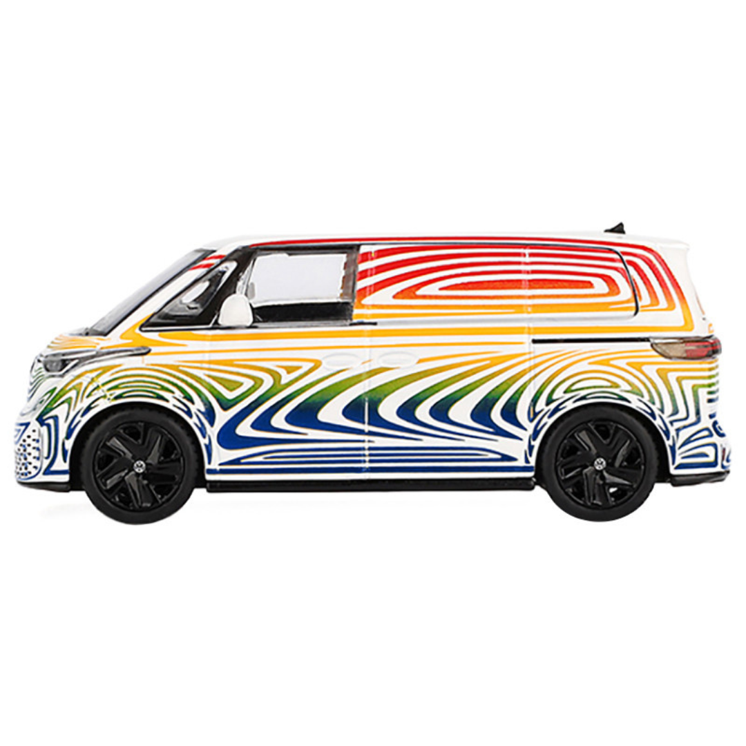 Volkswagen ID. Buzz Van Prototype "Rainbow" Limited Edition 1/64 Diecast Model Car