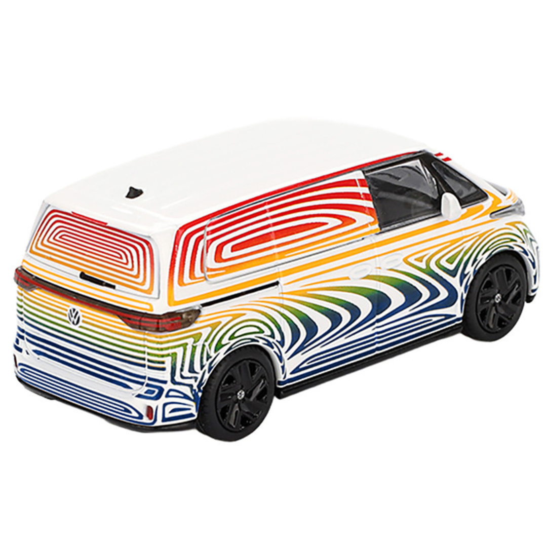 Volkswagen ID. Buzz Van Prototype "Rainbow" Limited Edition 1/64 Diecast Model Car