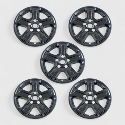 2018-2023 Jeep Wrangler 10 PCS Gloss Black Snap-on Wheel Skin Set