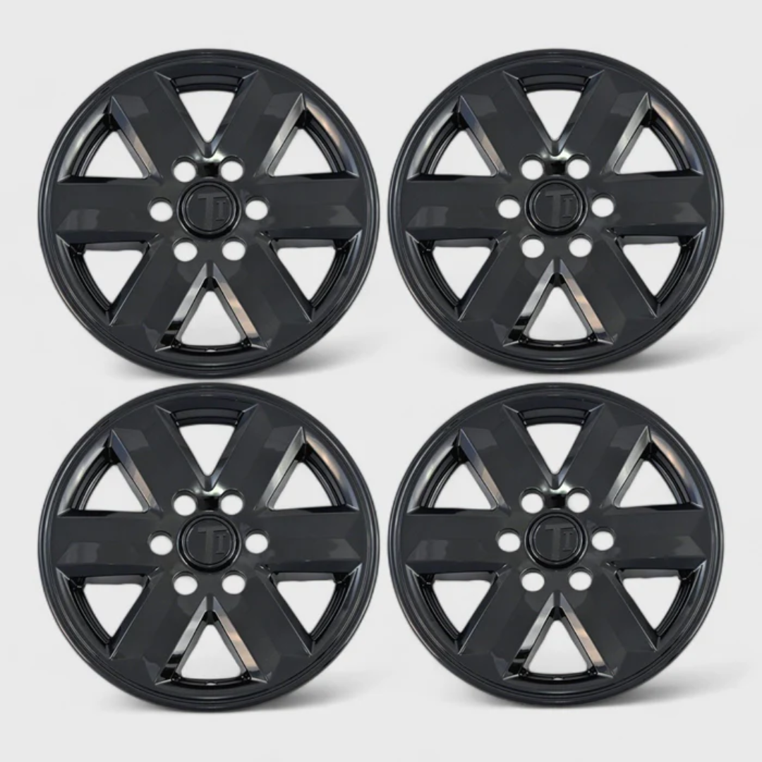 2021-24 Ford F-150 8 PCS Gloss Black Snap-on Wheel Skin Set