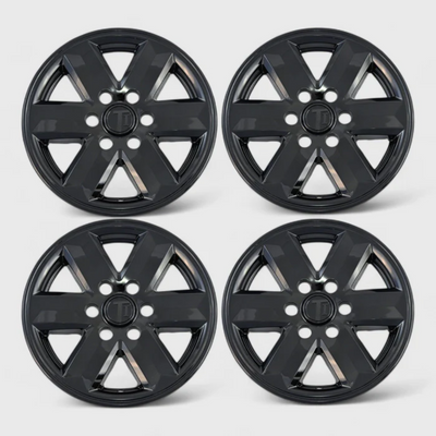 2021-24 Ford F-150 8 PCS Gloss Black Snap-on Wheel Skin Set