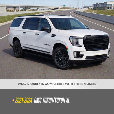 Trim Illusion WSK717-20BLK gloss black wheel skin set for 2021-2024 GMC Yukon and Yukon XL - image 8