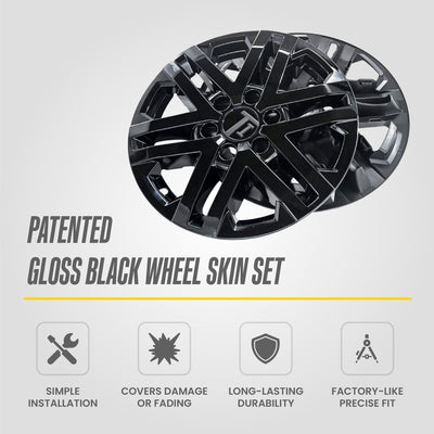 Trim Illusion WSK736-18BLK gloss black wheel skin set for 2022-2026 Toyota Tundra - image 11