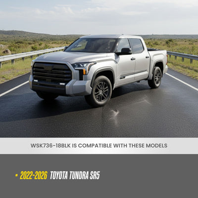 Trim Illusion WSK736-18BLK gloss black wheel skin set for 2022-2026 Toyota Tundra - image 9