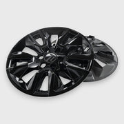 WSK737-20BLK 19-25 Chevrolet Silverado 1500, 22-24 Chevrolet Suburban/Tahoe 8 PCS Gloss Black Snap-on Wheel Skin Set