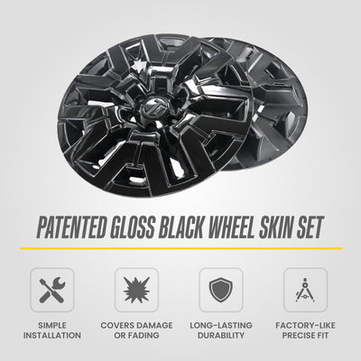Trim Illusion WSK750-17BLK gloss black wheel skin set for 2022-2024 Nissan Frontier - image 11