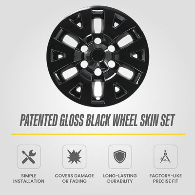 Trim Illusion WSK756-16BLK gloss black wheel skin set for 2016-2023 Toyota Tacoma - image 10