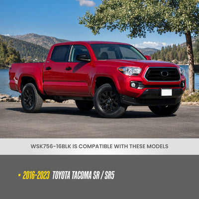 Trim Illusion WSK756-16BLK gloss black wheel skin set for 2016-2023 Toyota Tacoma - image 8