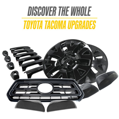 Trim Illusion WSK756-16BLK gloss black wheel skin set for 2016-2023 Toyota Tacoma - image 7