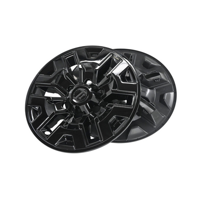 2016-23 Toyota Tacoma 8 PCS Gloss Black Snap-on Wheel Skin Set