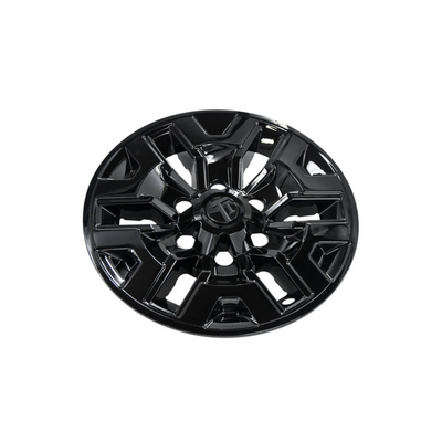 2016-23 Toyota Tacoma 8 PCS Gloss Black Snap-on Wheel Skin Set