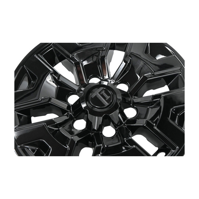 2016-23 Toyota Tacoma 8 PCS Gloss Black Snap-on Wheel Skin Set