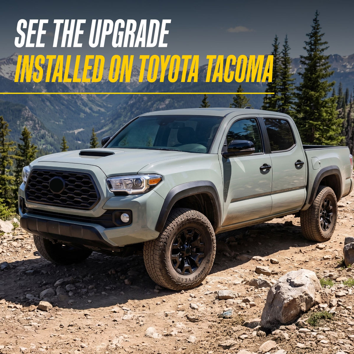 Trim Illusion WSK761-16BLK gloss black wheel skin set for 2016-2023 Toyota Tacoma - image 12