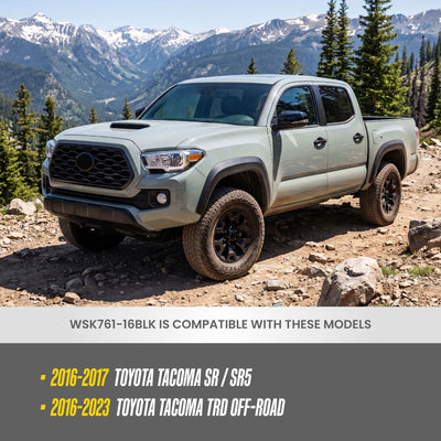 Trim Illusion WSK761-16BLK gloss black wheel skin set for 2016-2023 Toyota Tacoma - image 8