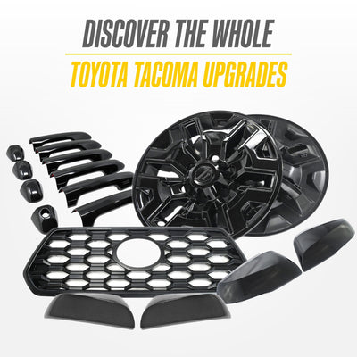 Trim Illusion WSK761-16BLK gloss black wheel skin set for 2016-2023 Toyota Tacoma - image 7