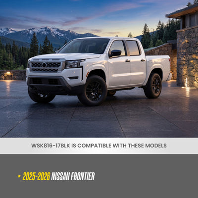 Trim Illusion WSK816-17BLK gloss black wheel skin set for 2025-2026 Nissan Frontier - image 8