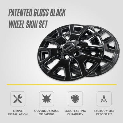 Trim Illusion WSK833-17BLK gloss black wheel skin set for 2024-2026 Toyota Tacoma - image 10
