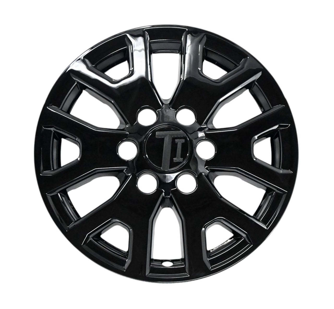 WSK833-17BLK 24-25 Toyota Tacoma, 2025 Toyota 4Runner 8 PCS Gloss Black Snap-on Wheel Skin Set