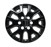 WSK833-17BLK 24-25 Toyota Tacoma, 2025 Toyota 4Runner 8 PCS Gloss Black Snap-on Wheel Skin Set