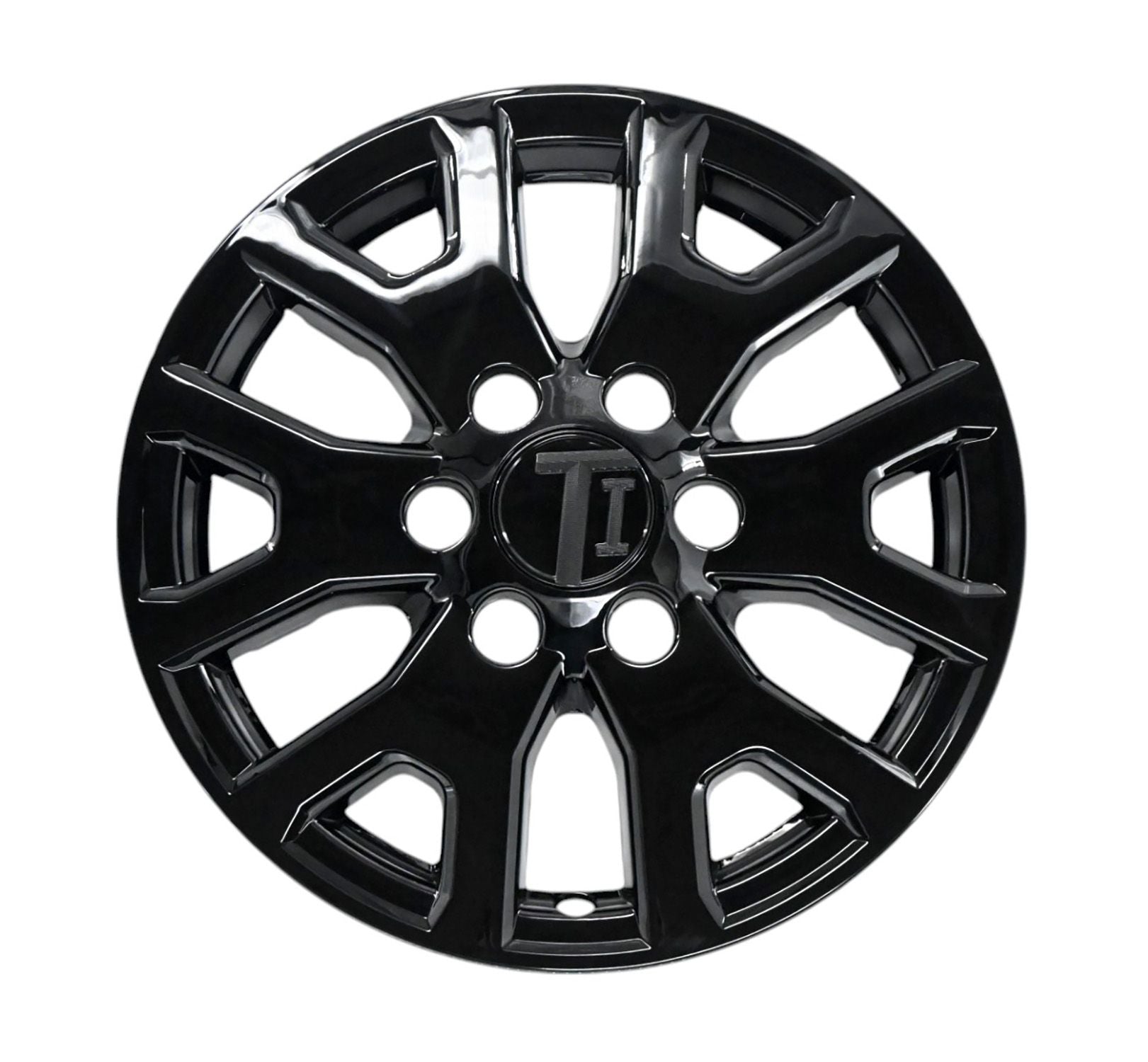 WSK833-17BLK 24-25 Toyota Tacoma, 2025 Toyota 4Runner 8 PCS Gloss Black Snap-on Wheel Skin Set