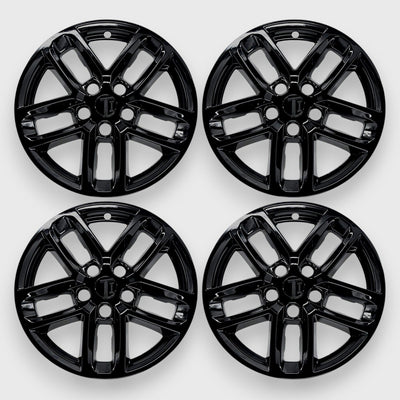 Trim Illusion WSK845-18BLK gloss black wheel skin set for 2022-2026 Jeep Grand Cherokee L and Grand Cherokee - image 2