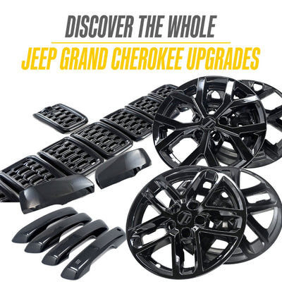 Trim Illusion WSK845-18BLK gloss black wheel skin set for 2022-2026 Jeep Grand Cherokee L and Grand Cherokee - image 7