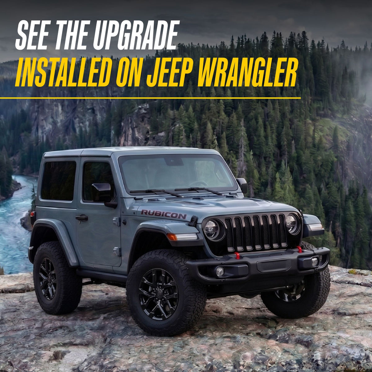 Trim Illusion WSK852-17BLK gloss black wheel skin set for 2024-2026 Jeep Wrangler and Gladiator - image 13