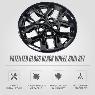 Trim Illusion WSK852-17BLK gloss black wheel skin set for 2024-2026 Jeep Wrangler and Gladiator - image 11