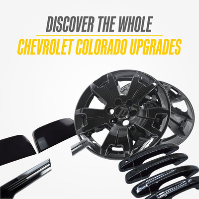 Trim Illusion WSK865-17BLK gloss black wheel skin set for 2015-2022 Chevrolet Colorado - image 8