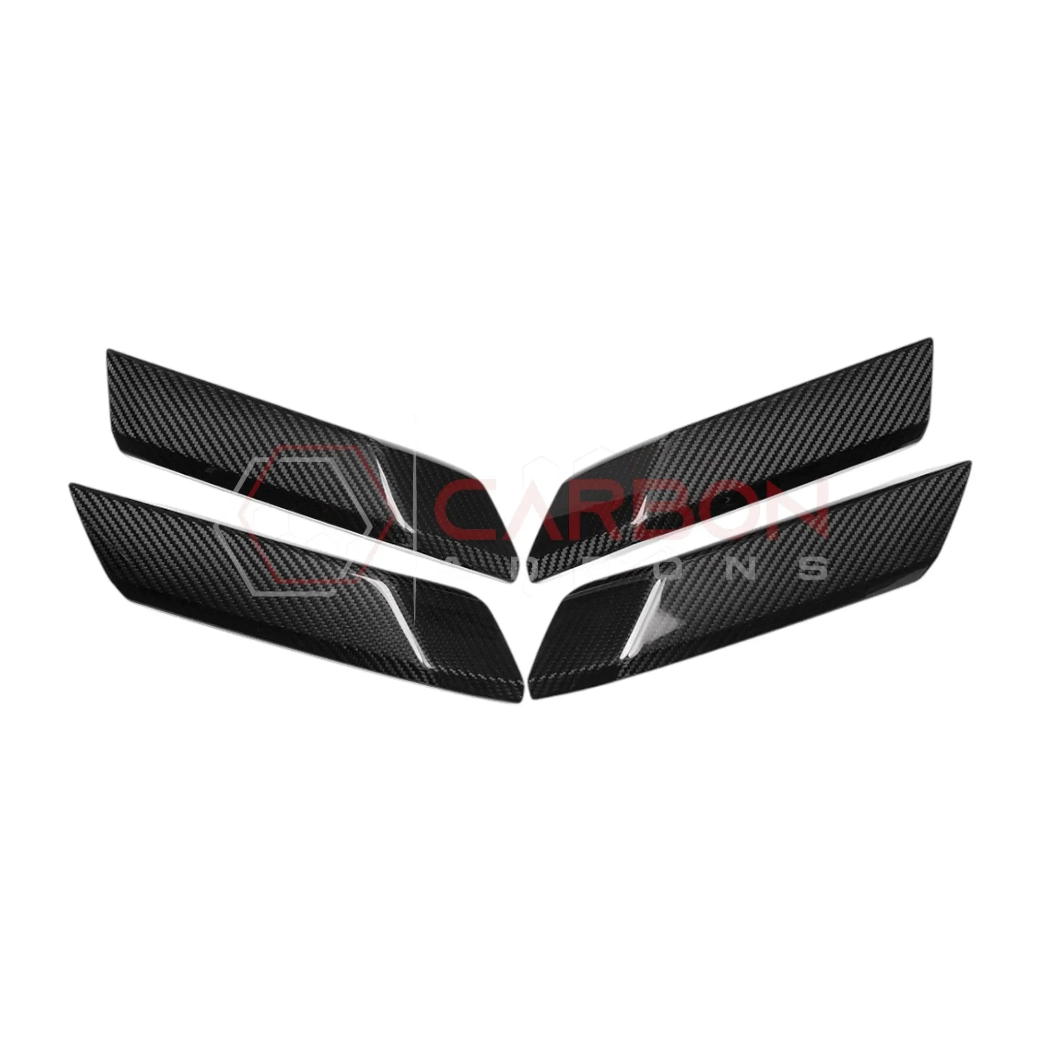 Real Carbon Fiber Interior Lower Door Handle Trim Covers For 2021+ Bronco