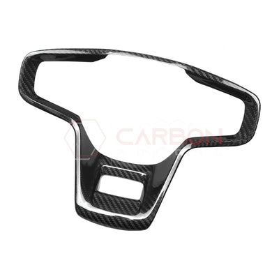 Real Carbon Fiber Steering Wheel Button Trim Cover For 2021+ Bronco