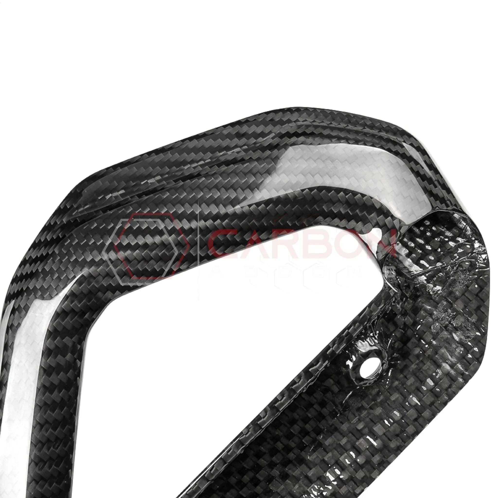 Real Carbon Fiber Center Console Grab Handle Trim For 2021–2025 Ford Bronco | Direct Replacement