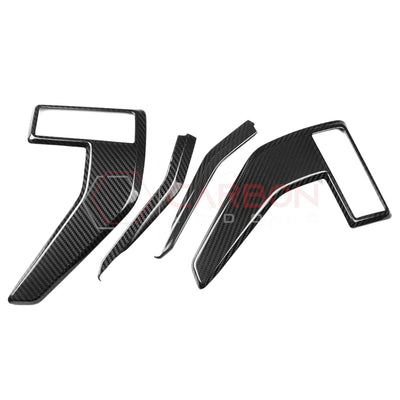 Real Carbon Fiber Fender Vent Emblem Trim Covers for 2021-2024 Ford F-150, F-250 & F-350