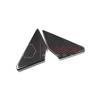 Real Carbon Fiber Rear Door Window Triangle Trim Covers For 2021–2025 Ford Bronco