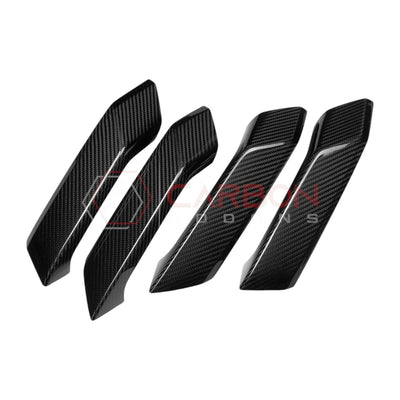 Real Carbon Fiber Interior Lower Door Handle Trim Covers For 2021+ Bronco