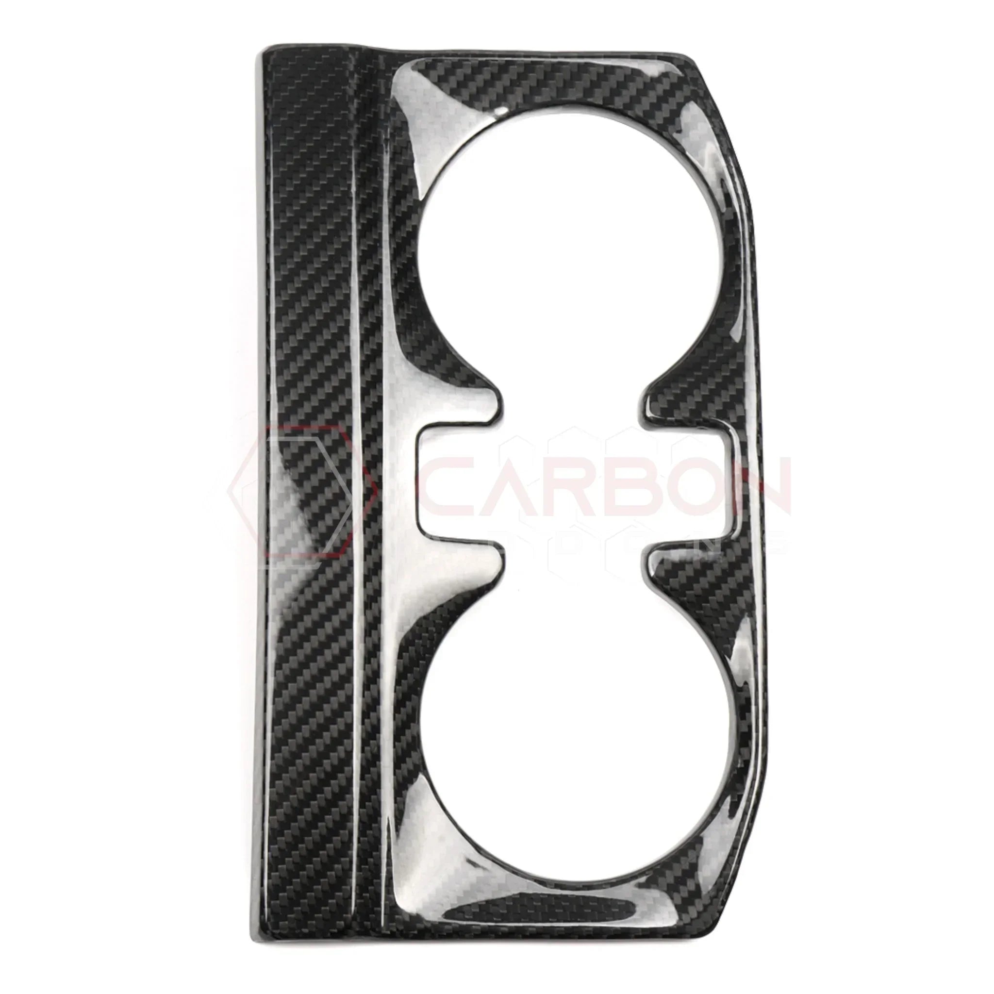Real Carbon Fiber Rear Center Console Cup Holder Trim Bezel for 2021-2024 Ford F-150