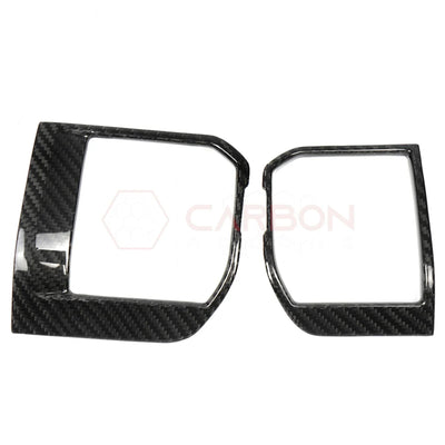 Real Carbon Fiber Dashboard A/C Vent Trim Covers for 2021+ Ford F-150