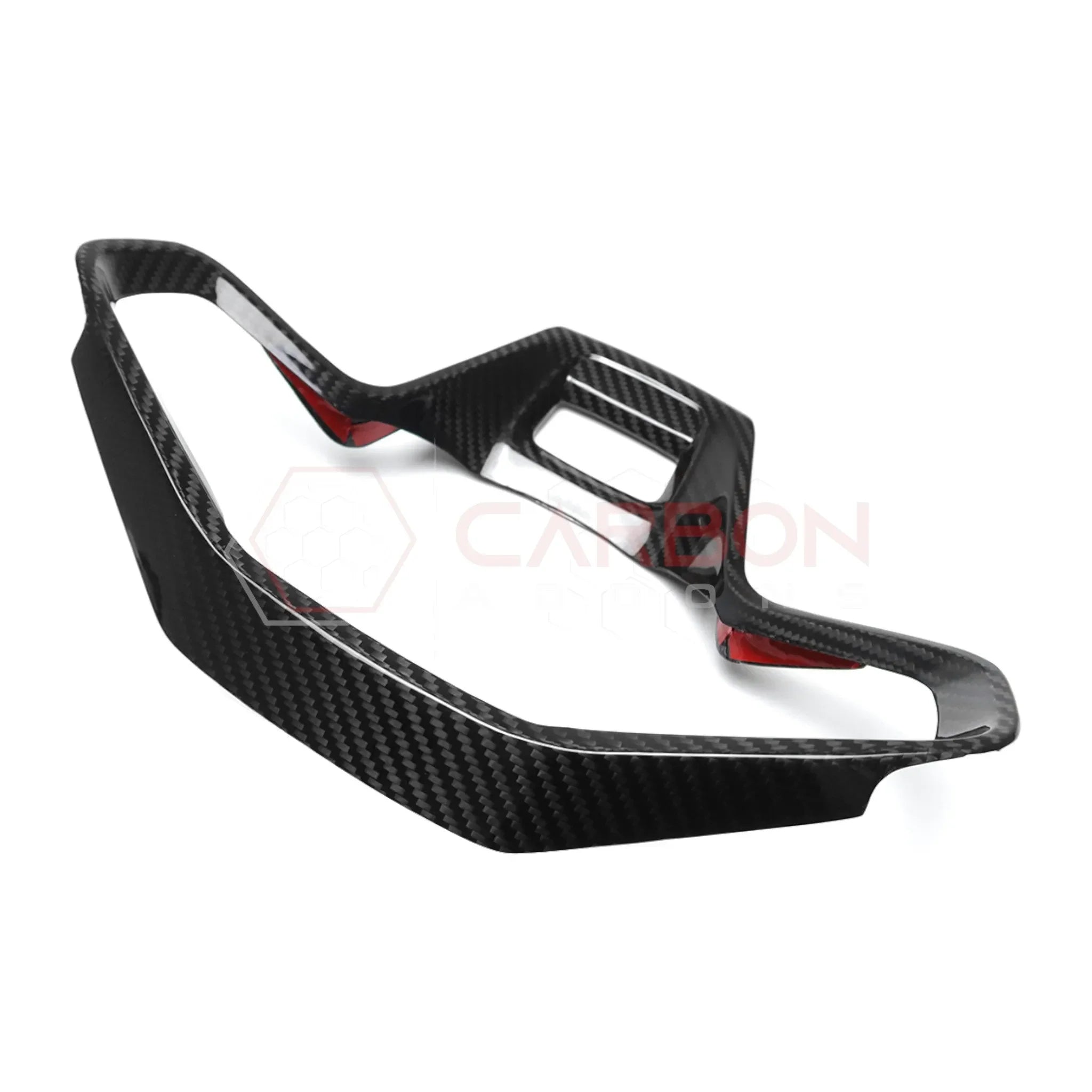 Real Carbon Fiber Steering Wheel Button Trim Cover For 2021+ Bronco