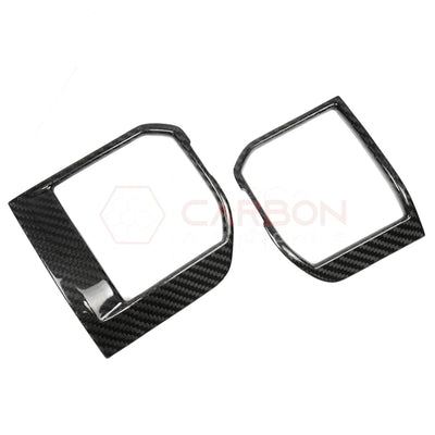 Real Carbon Fiber Dashboard A/C Vent Trim Covers for 2021+ Ford F-150
