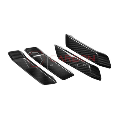Real Carbon Fiber Interior Lower Door Handle Trim Covers For 2021+ Bronco