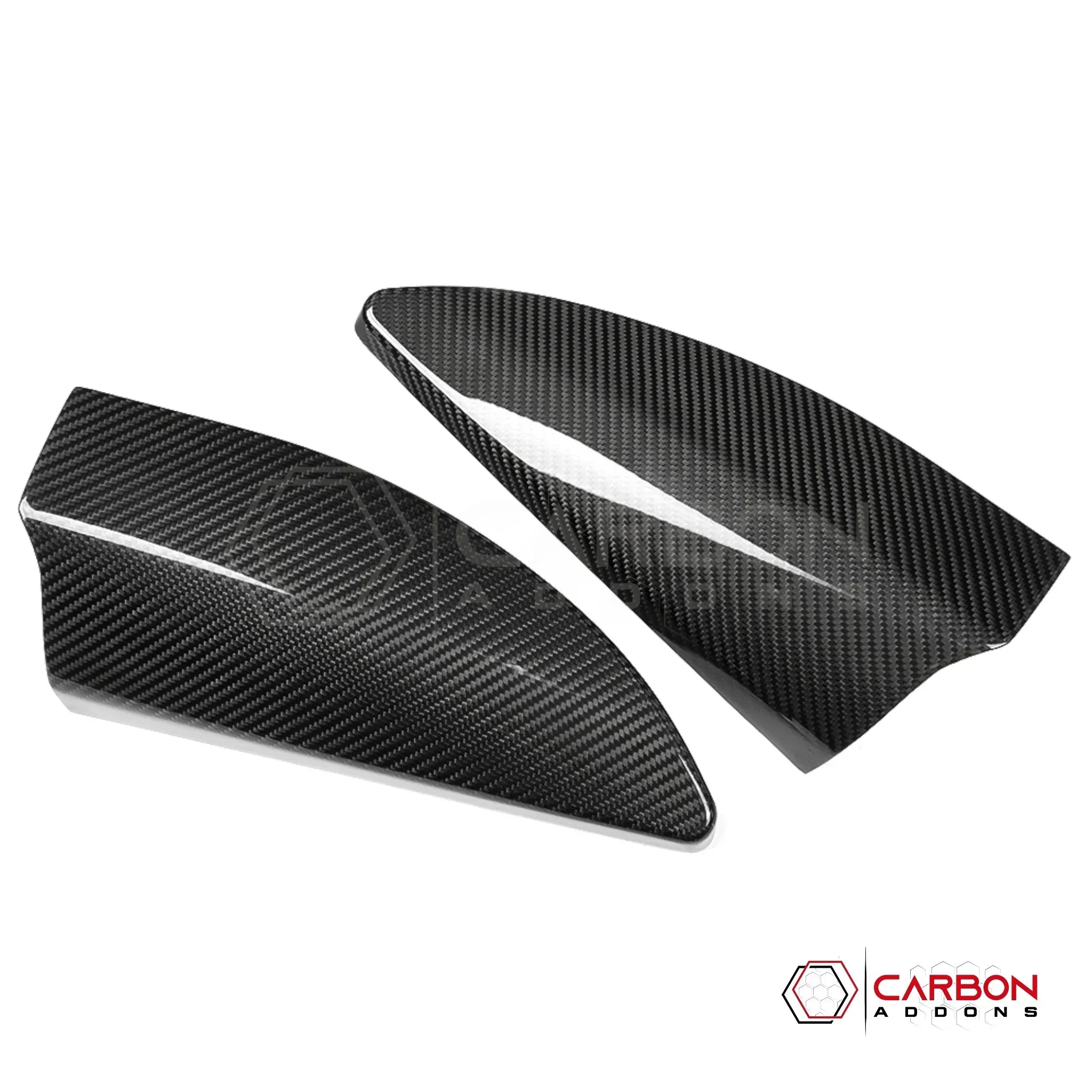 Real Carbon Fiber A-Pillar Speaker Trim Covers for 2021+ Ford F-150