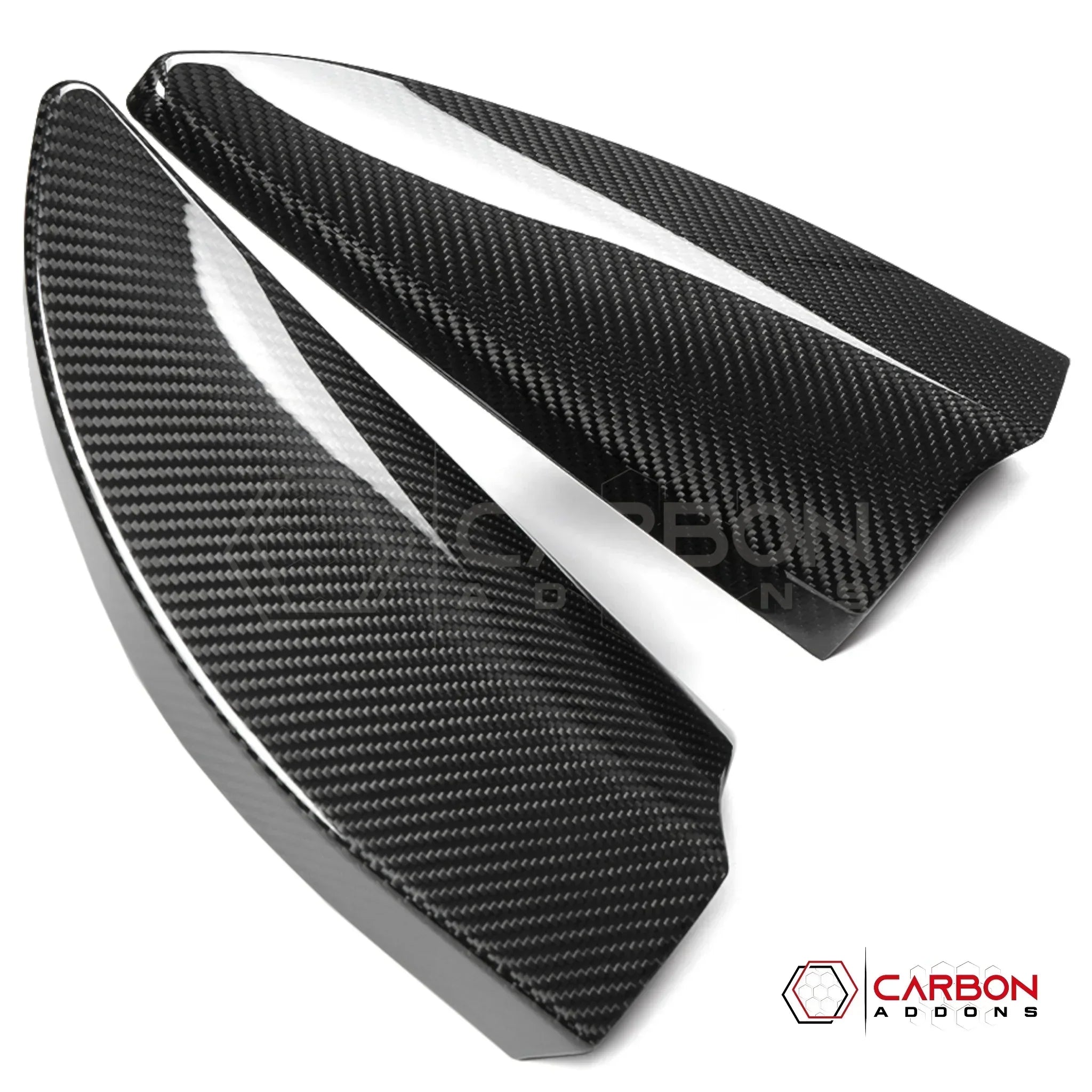 Real Carbon Fiber A-Pillar Speaker Trim Covers for 2021+ Ford F-150