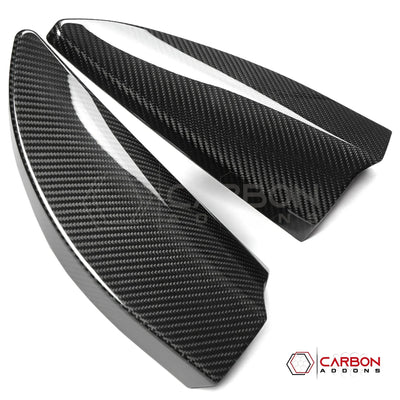 Real Carbon Fiber A-Pillar Speaker Trim Covers for 2021+ Ford F-150